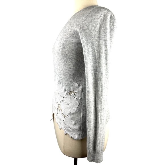 Cottage Lace Ted Baker London Gray Cashmere/Merino Blend Sweater, Women’s 2 - Picture 4 of 10
